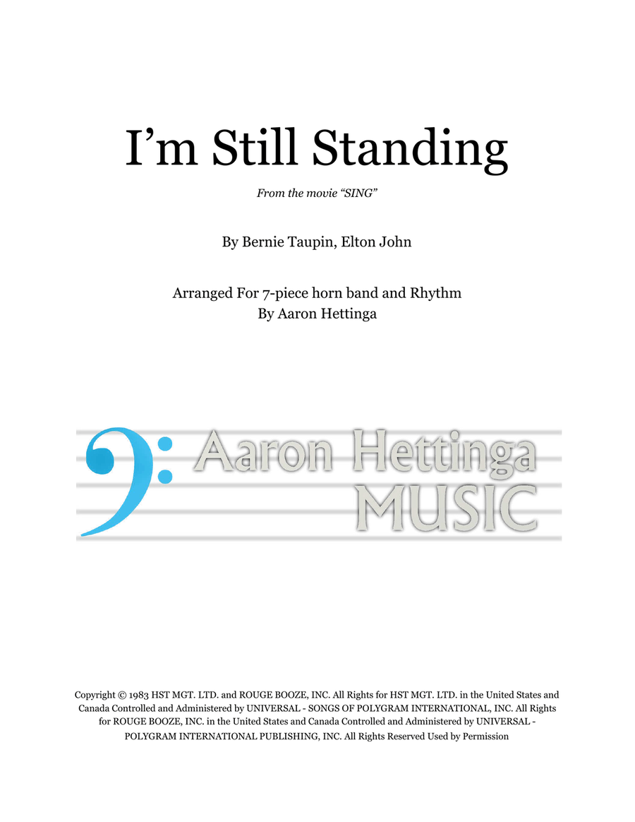 I'm Still Standing Small Ensemble scores gallery preview page 1