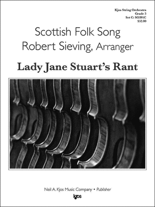 Book cover for Lady Jane Stuart's Rant - Score