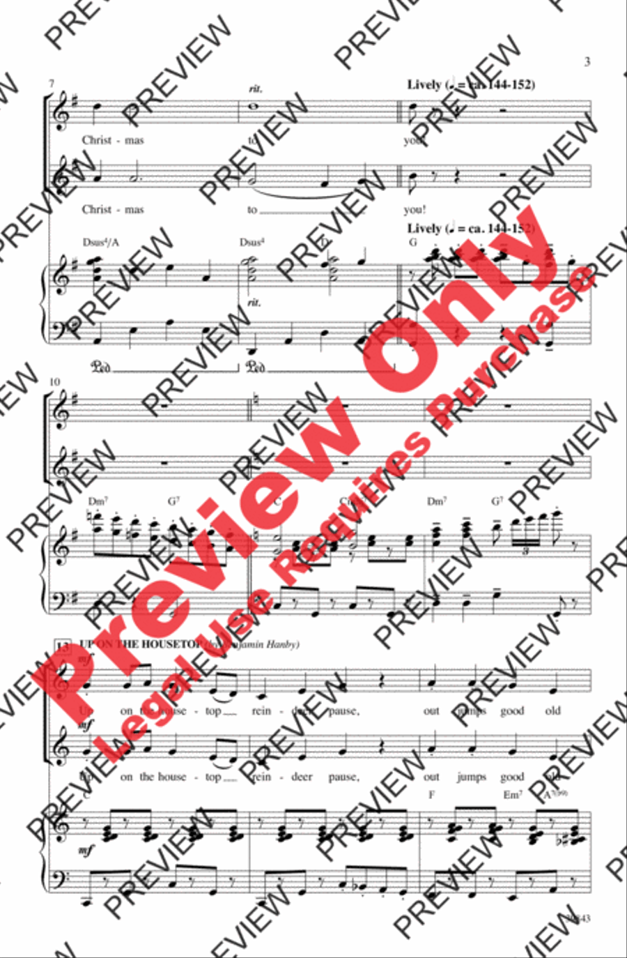 Jolly Jingle Christmas Medley 2-Part scores gallery preview page 3