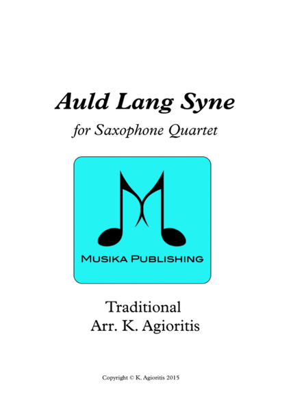 Auld Lang Syne - Saxophone Quartet image number null