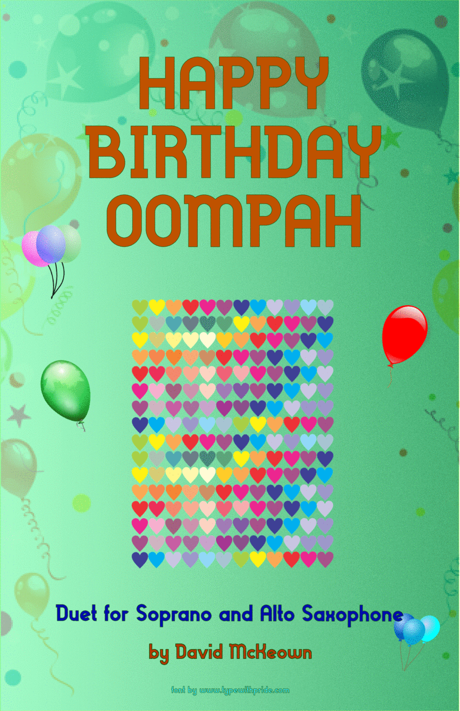 Happy Birthday Oompah, for Soprano and Alto Saxophone Duet Woodwind Duet scores gallery preview page 1