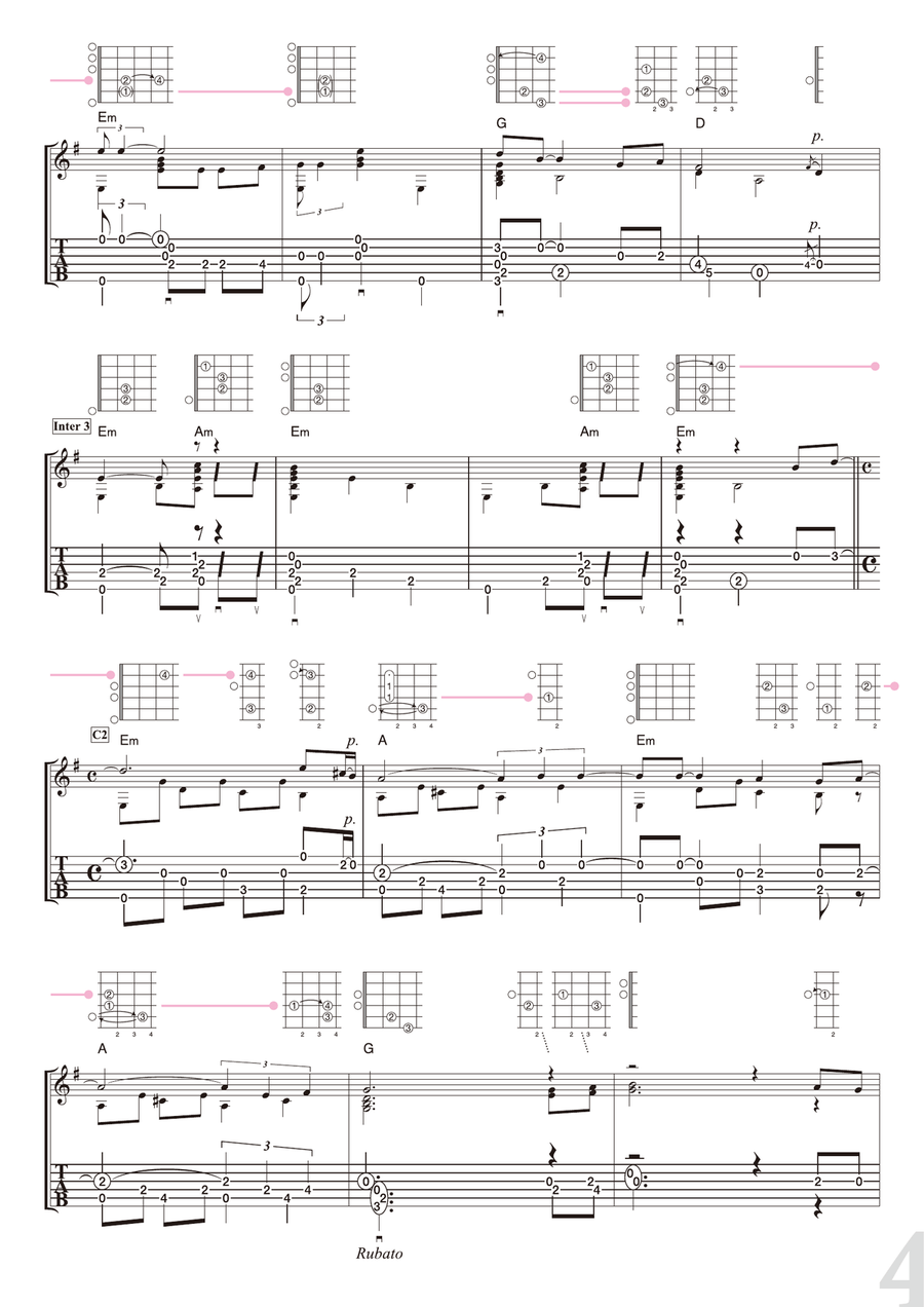 A Taste Of Honey Acoustic Guitar scores gallery preview page 4