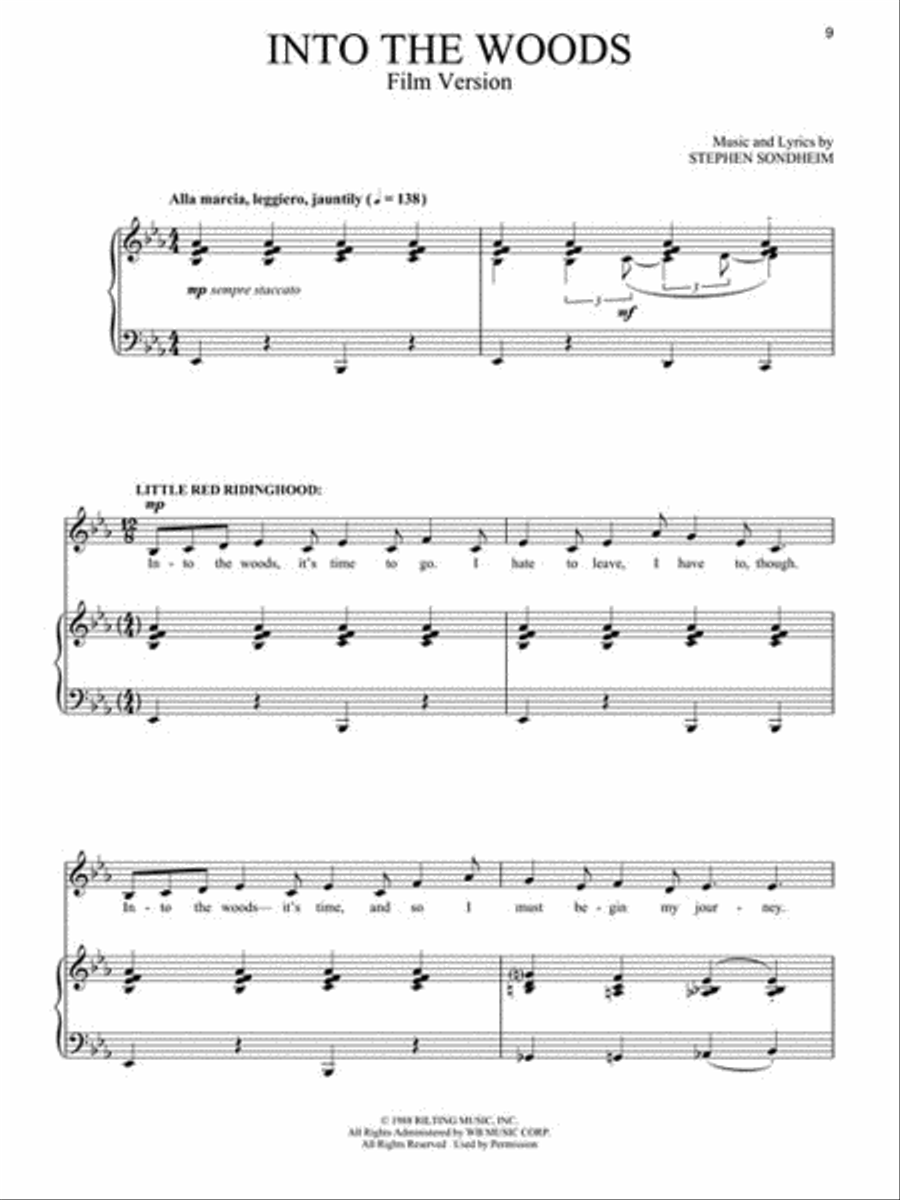 Into the Woods Voice scores gallery preview page 3