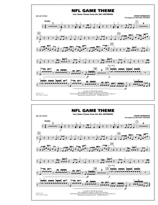 Book cover for NFL Game Theme - Quad Toms