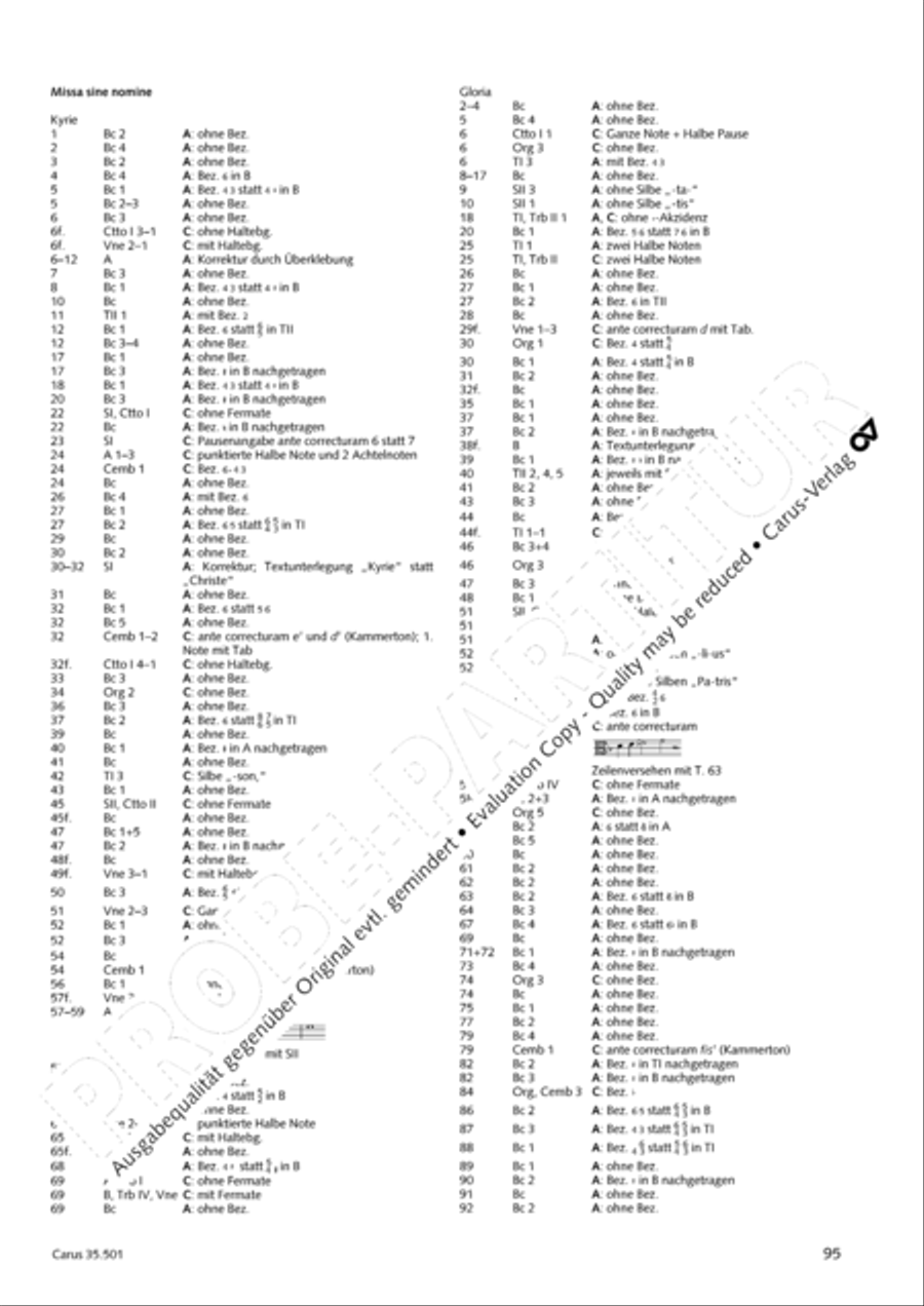 Palestrina: Masses and individual movements Score scores gallery preview page 110