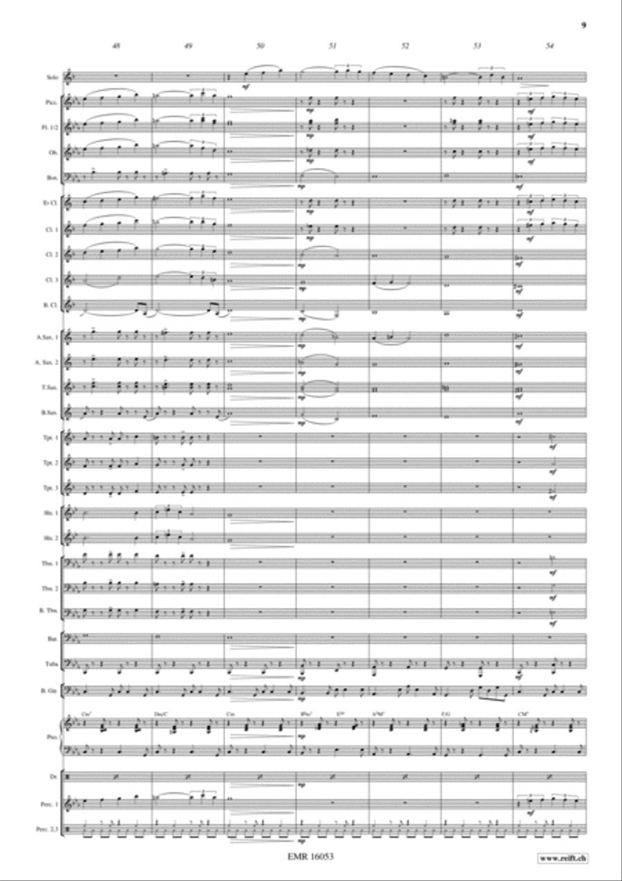 Blue Clarinet Concert Band scores gallery preview page 10