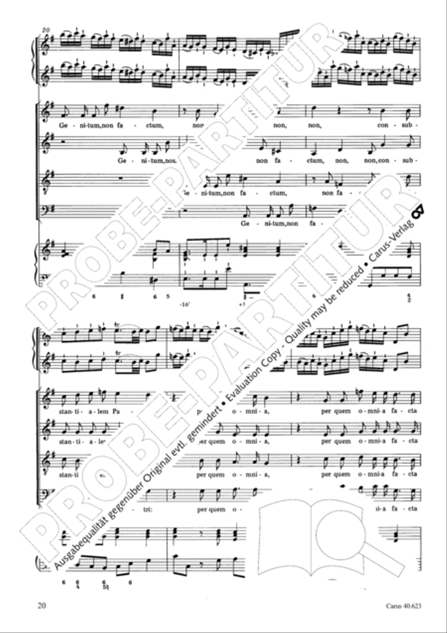 Missa brevis in G major Missa brevis in G major 4-Part scores gallery preview page 21