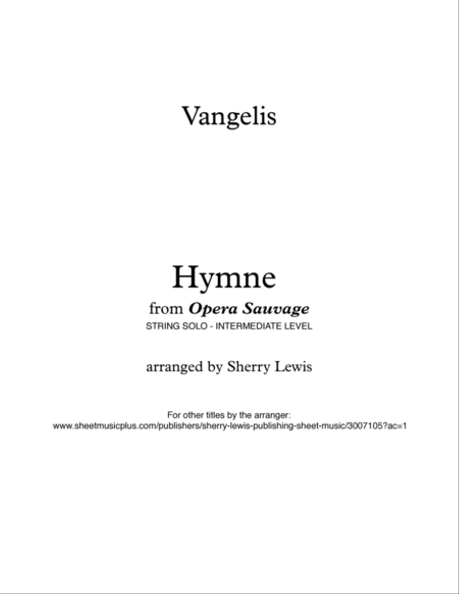 Hymne Violin Solo scores gallery preview page 2