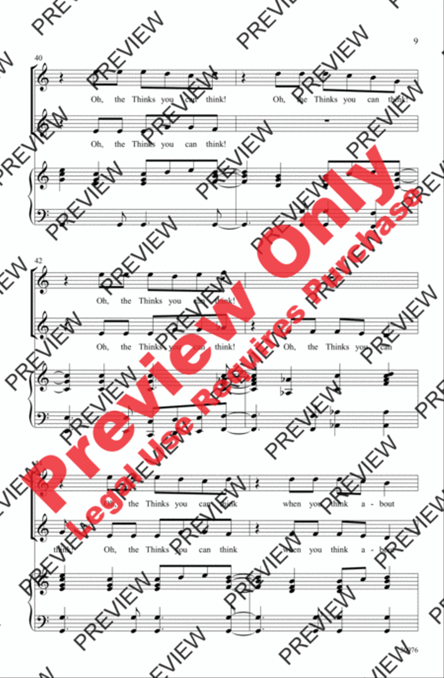 Seussical the Musical: A Choral Medley 2-Part scores gallery preview page 9