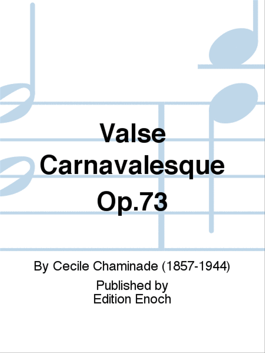 Valse Carnavalesque Op.73 Piano Duet scores gallery preview page 1