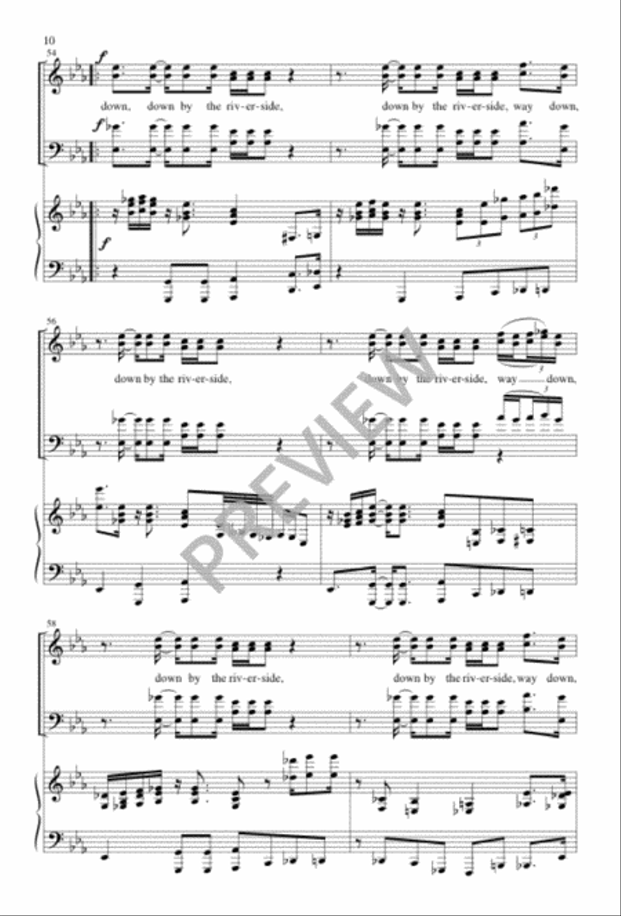 Study War No More 4-Part scores gallery preview page 10