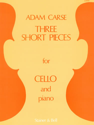 Book cover for Three Short Pieces for Cello and Piano