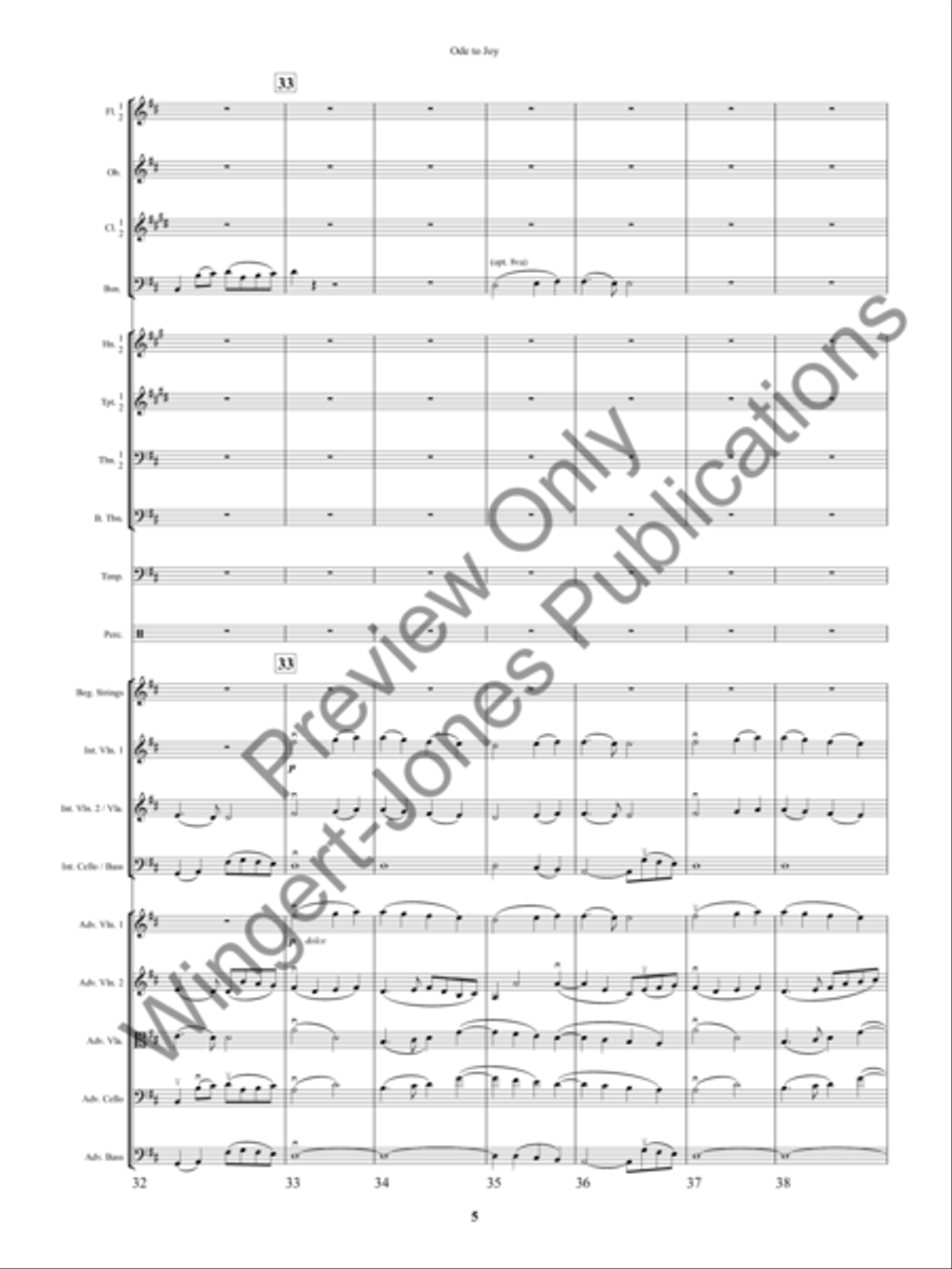 An Ode to Joy Festival Full Orchestra scores gallery preview page 8