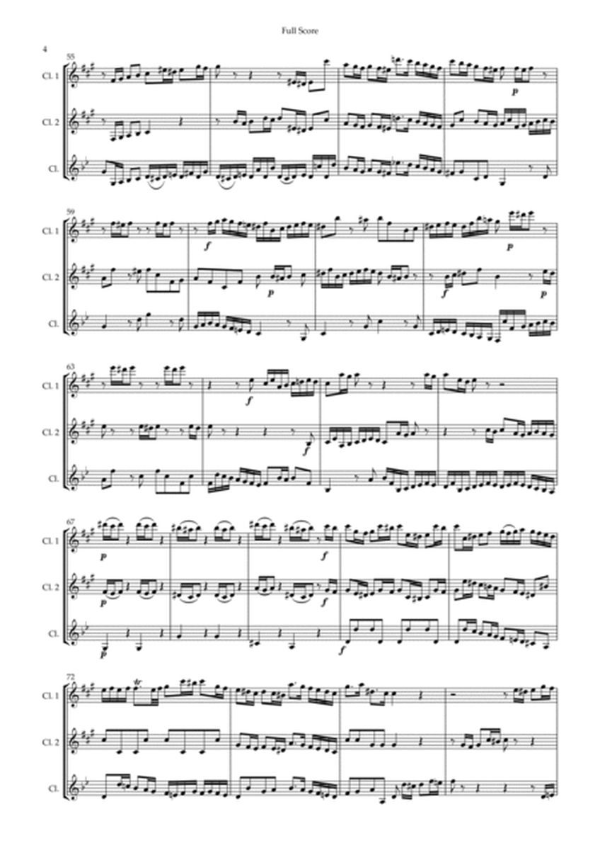 Brandenburg Concerto No. 3 in G major, BWV 1048 1st Mov. (J.S. Bach) for Clarinet Trio image number null