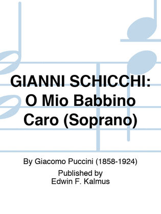 Book cover for GIANNI SCHICCHI: O Mio Babbino Caro (Soprano)