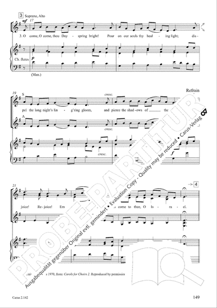 Christmas Carols of the World. Choral collection 4-Part scores gallery preview page 123