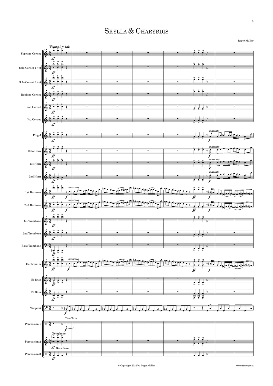 Skylla & Charybdis Brass Band scores gallery preview page 4