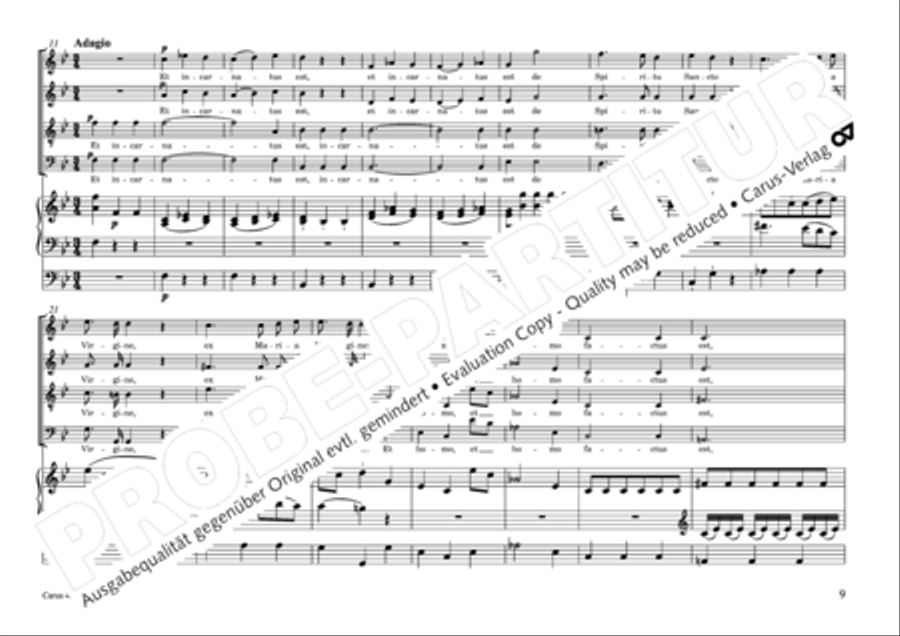 Missa brevis Sti. Joannis de Deo (Kleine Orgelsolomesse) 4-Part scores gallery preview page 10