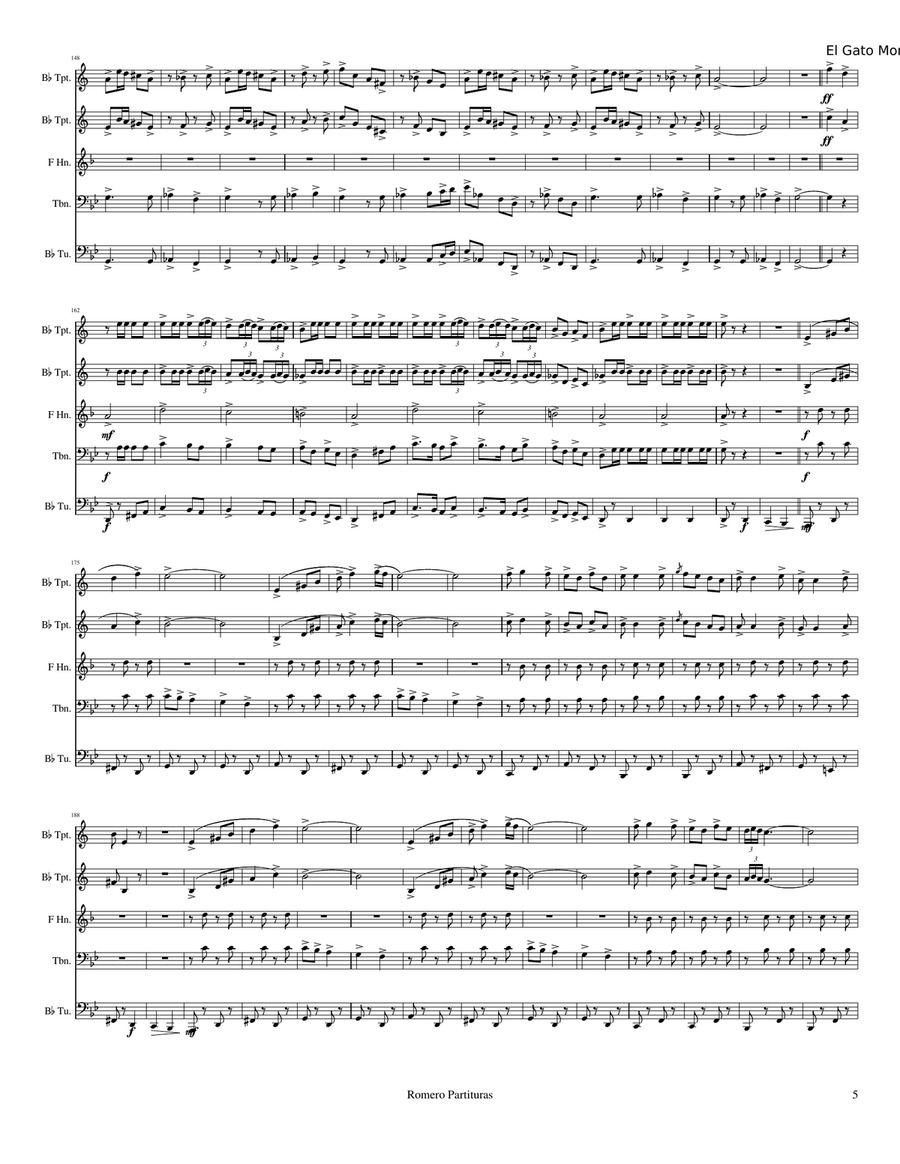 Bull Fight Brass Ensemble scores gallery preview page 5