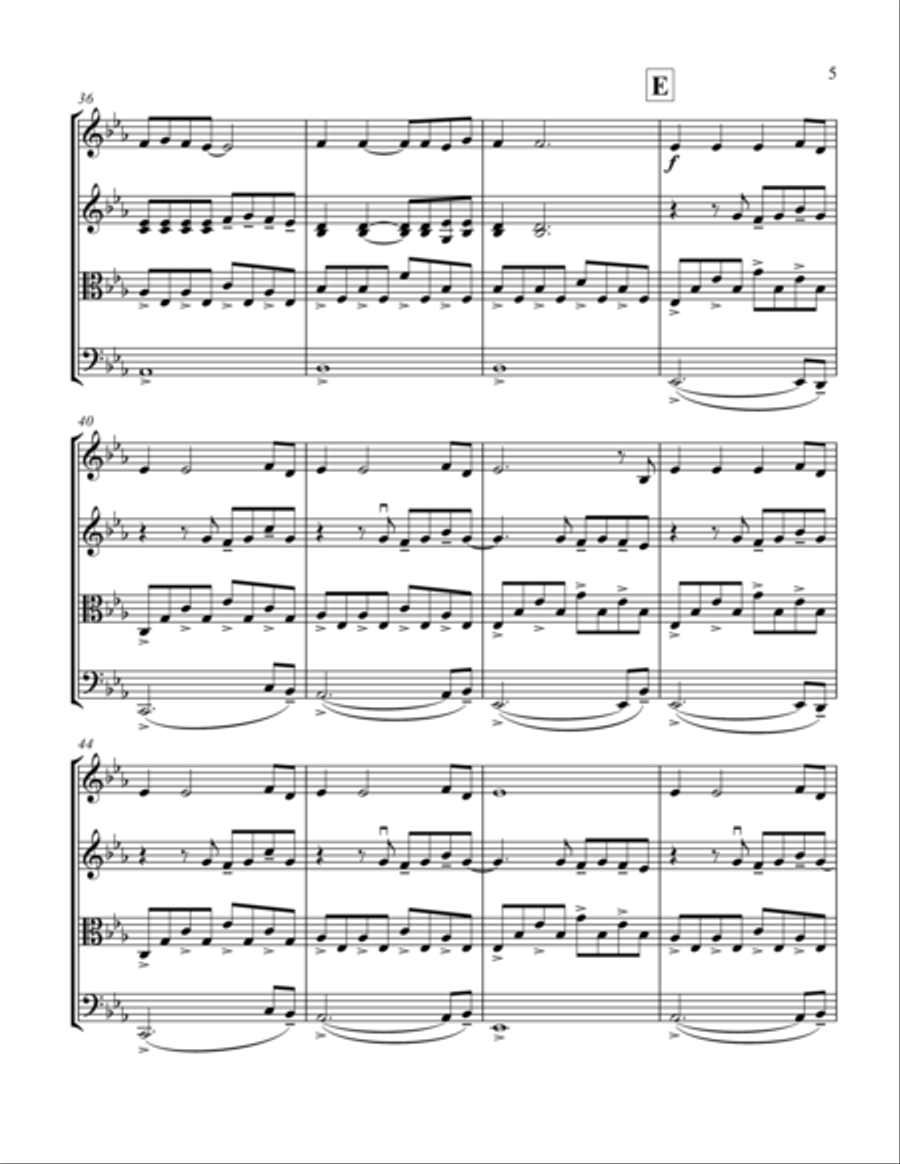 Only Time Only Time String Quartet scores gallery preview page 5