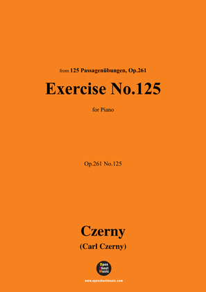 Book cover for C. Czerny-Exercise No.125,Op.261 No.125
