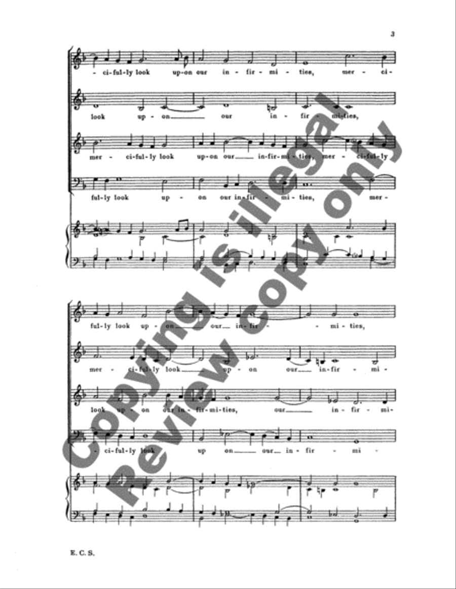 Almighty And Everlasting God 4-Part scores gallery preview page 7