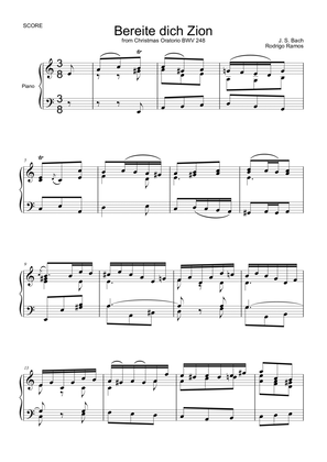 Bereite dich Zion - oratorio BWV 248