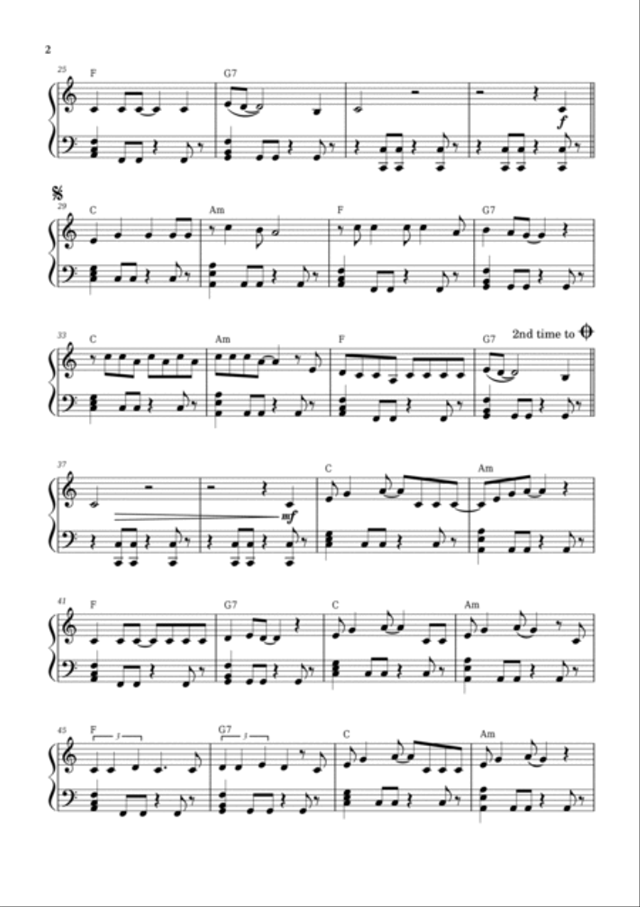 Last Kiss Piano Solo scores gallery preview page 2
