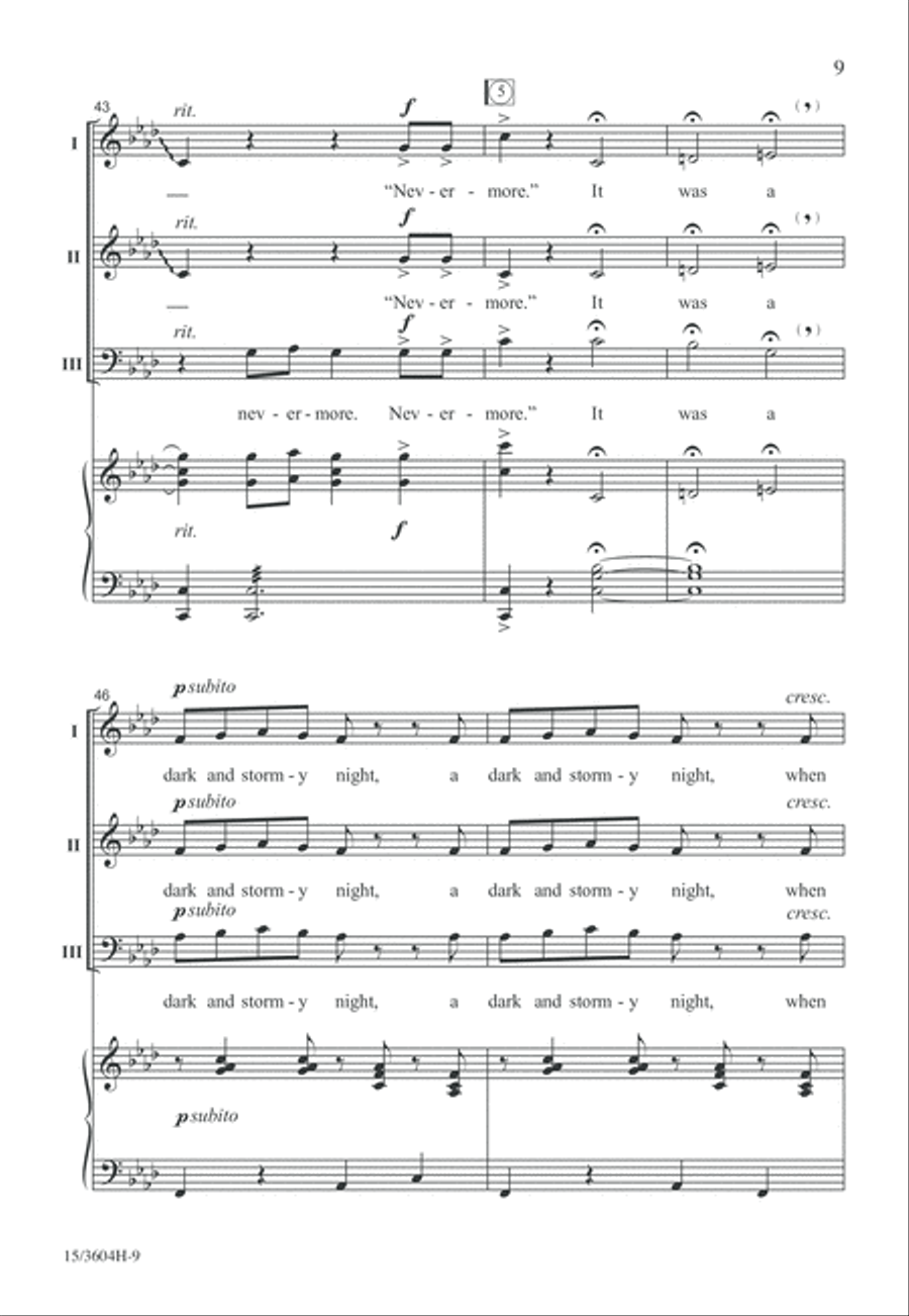 A Dark and Stormy Night A Dark and Stormy Night 3-Part scores gallery preview page 9