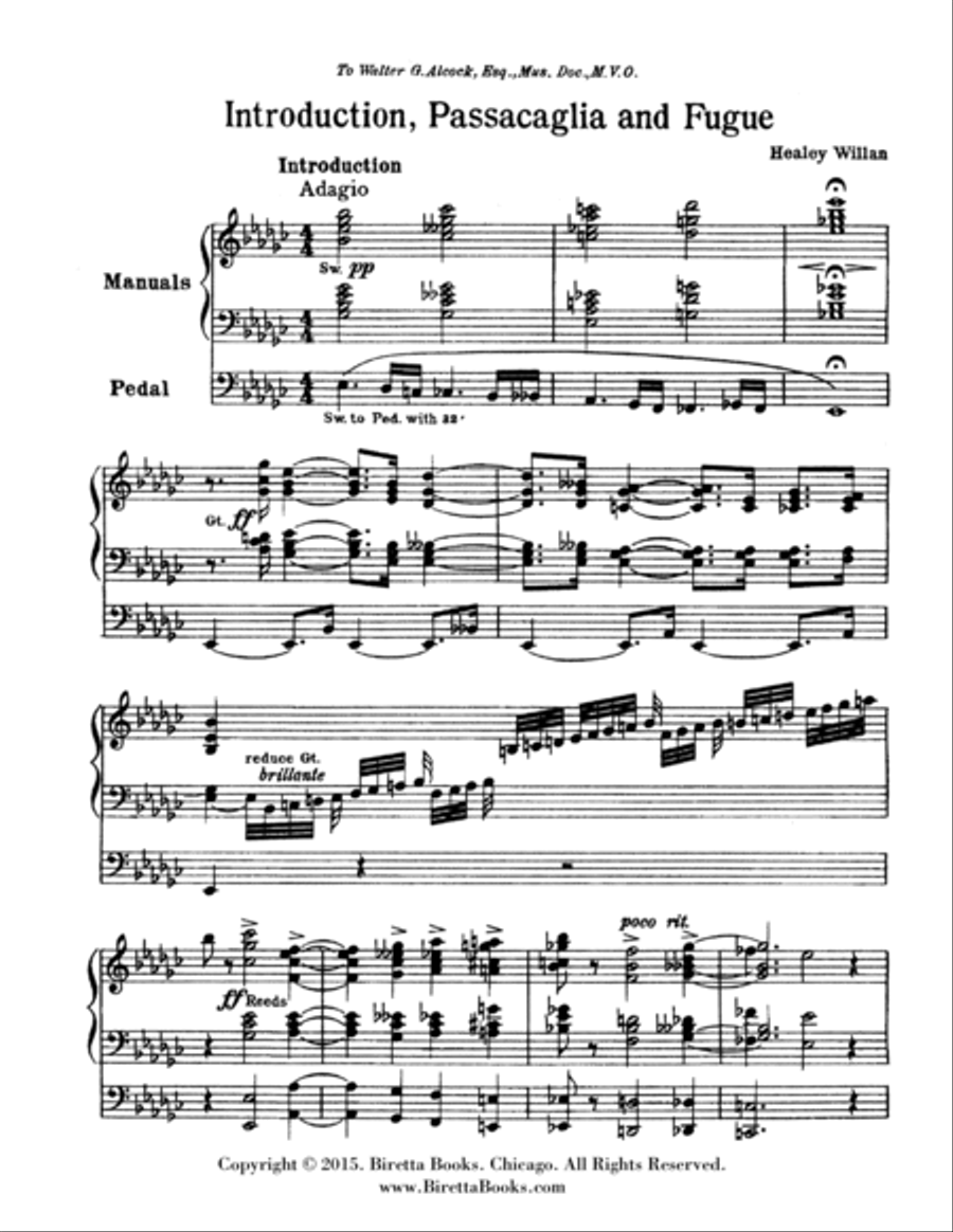 Introduction, Passacaglia and Fugue Organ Solo scores gallery preview page 2