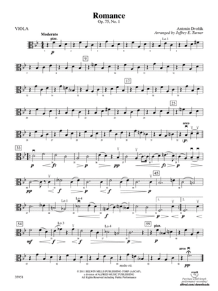 Romance, Op. 75, No. 1: Viola