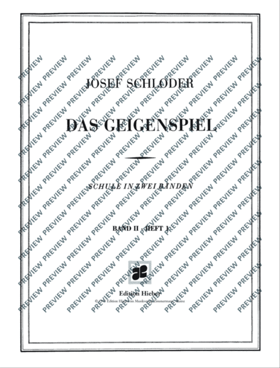 Das Geigenspiel