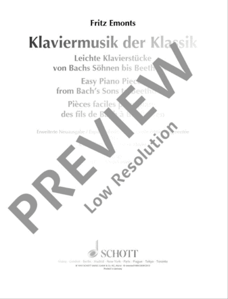 Klaviermusik der Klassik Piano Method scores gallery preview page 2