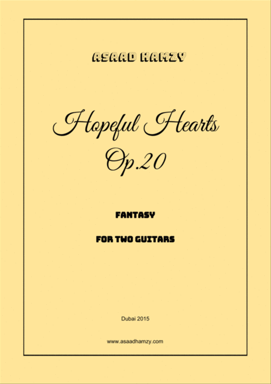 Hopeful Hearts for two Guitars Op.20 Guitar Solo scores gallery preview page 1