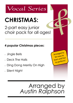 Book cover for COMPLETE Christmas book for easy a cappella 2-part choir (4 pieces)