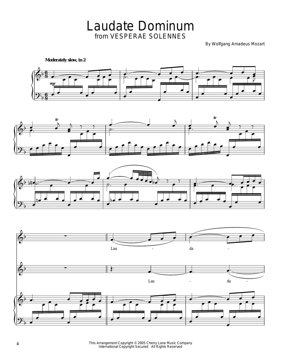 Laudate Dominum Vocal Duet scores gallery preview page 1