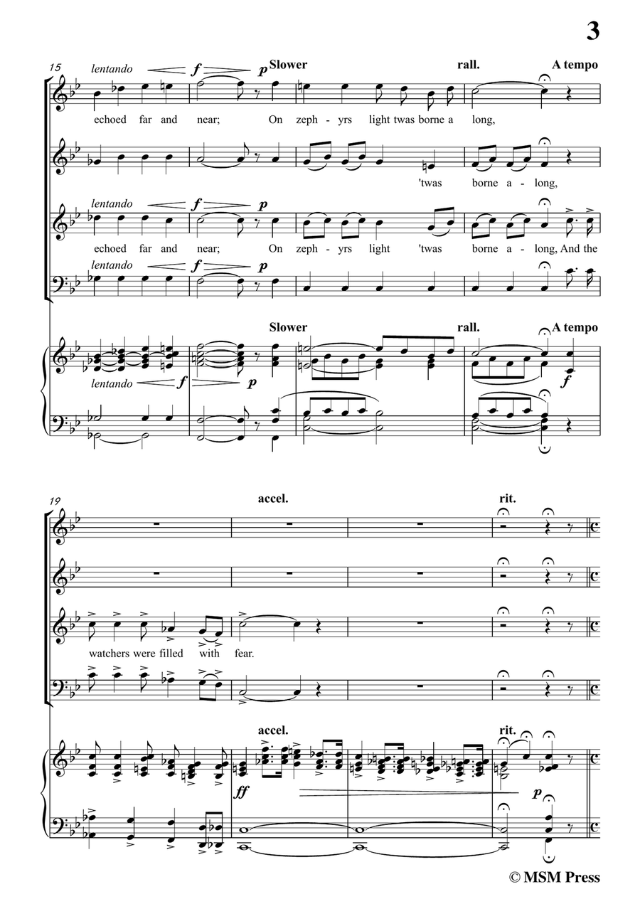 Stults-The Story of Christmas,No.4,The Prophecy Fulfilled,The Song...,in B flat Major,for Choral and 4-Part scores gallery preview page 5