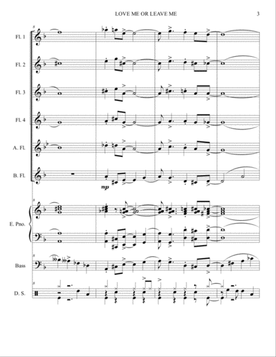 Love Me Or Leave Me Love Me Or Leave Me Small Ensemble scores gallery preview page 3