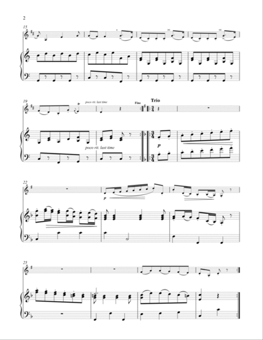 Minuet Minuet Clarinet Solo scores gallery preview page 2