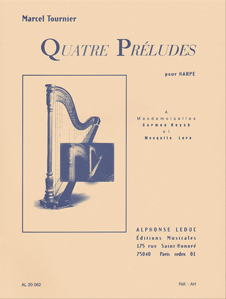 Quatre Preludes pour Harpe Harp scores gallery preview page 1