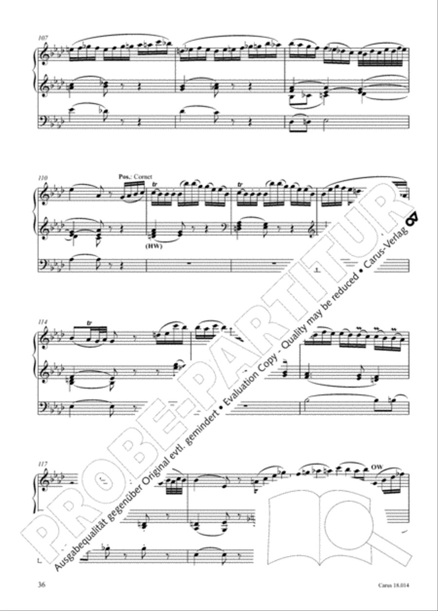 W. A. Mozart: Three organ works Organ scores gallery preview page 37