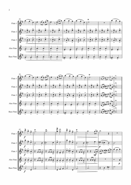 Valse daccord - romantic waltz - Flute Quintet