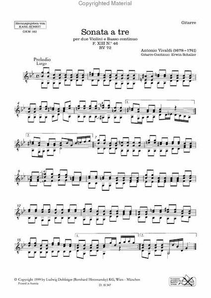 Sonata a tre g-moll op5 / 6