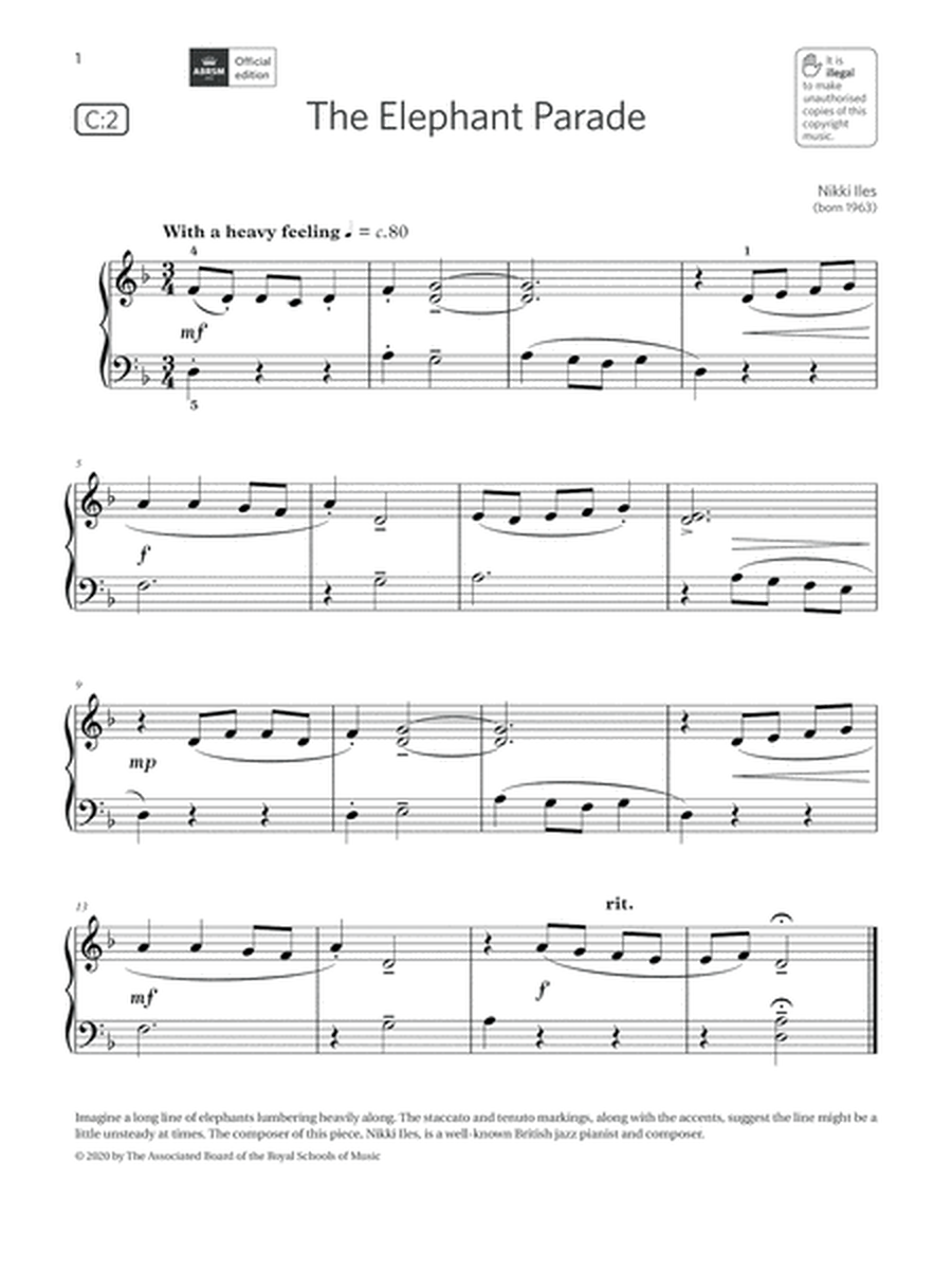 The Elephant Parade (Grade Initial, list C2, from the ABRSM Piano Syllabus 2021 & 2022)