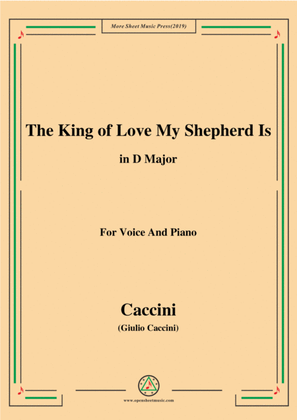 Book cover for Shelley-The King of Love My Shepherd Is,in D Major,for Chours&Pno