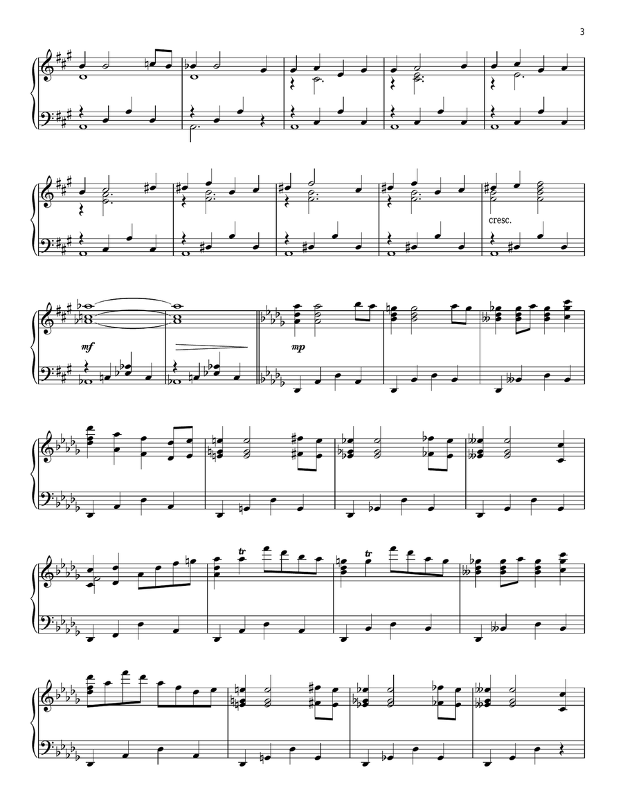 The Land Before Time - End Credits Piano Solo scores gallery preview page 3