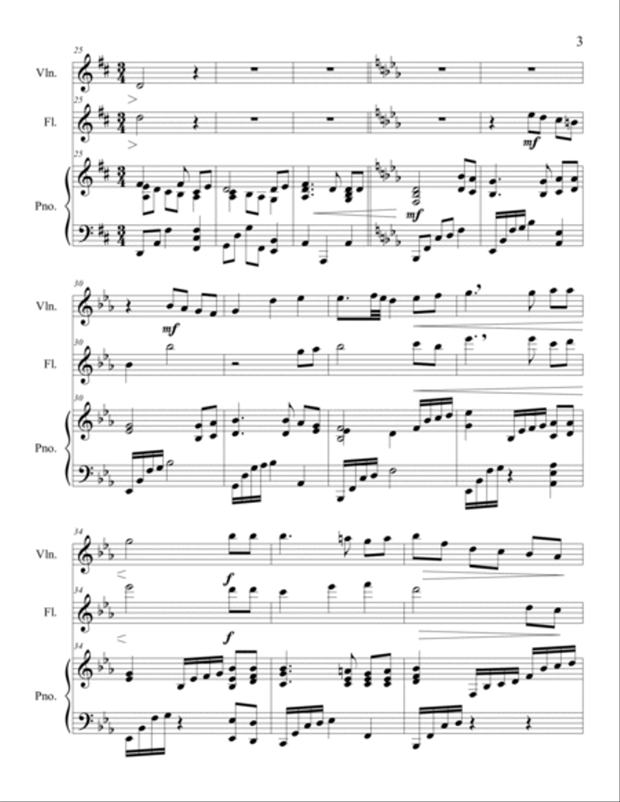 I Am His and He Is Mine (Flute/Violin Duet) Flute scores gallery preview page 4