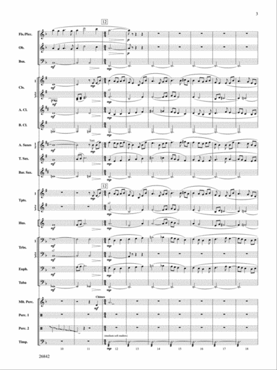 Songs of Old Kentucky Concert Band scores gallery preview page 3