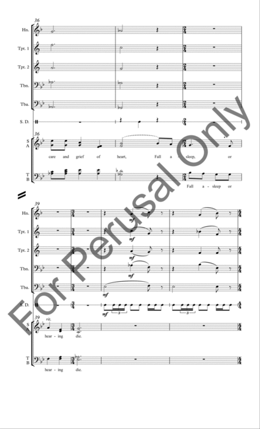 We Thank You for the Music (Brass Score/Parts) Choir scores gallery preview page 7