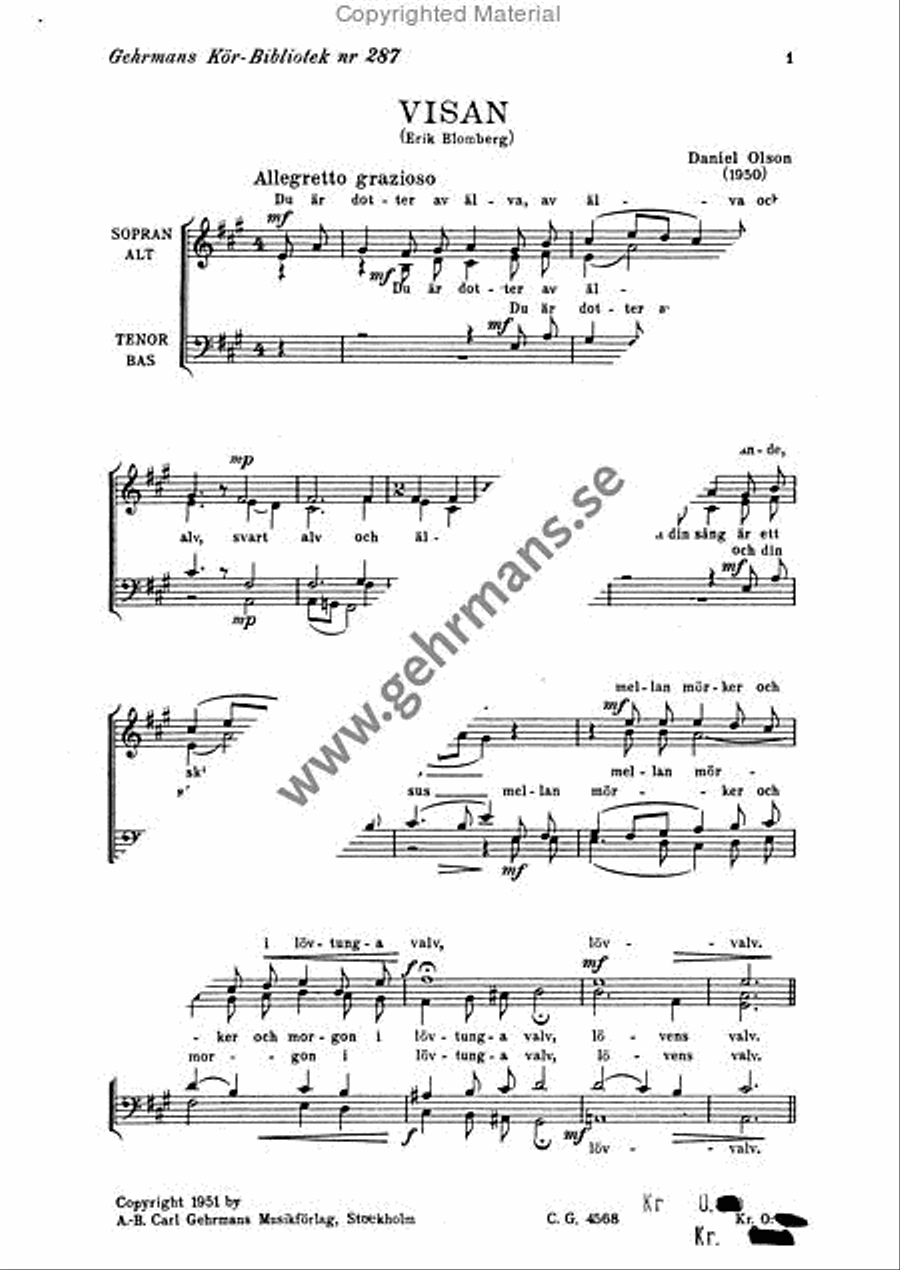 Visan 4-Part scores gallery preview page 2